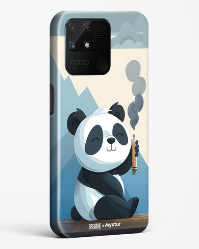 Pencil Panda Pal [BREATHE] Hard Case Phone Cover (Realme)