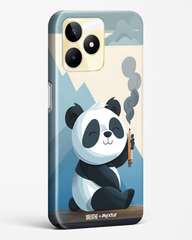 Pencil Panda Pal [BREATHE] Hard Case Phone Cover (Realme)