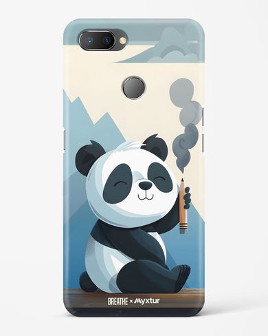 Pencil Panda Pal [BREATHE] Hard Case Phone Cover (Realme)