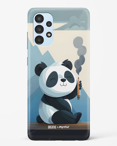Pencil Panda Pal [BREATHE] Hard Case Phone Cover (Samsung)