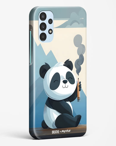 Pencil Panda Pal [BREATHE] Hard Case Phone Cover (Samsung)