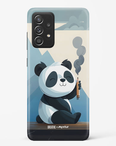 Pencil Panda Pal [BREATHE] Hard Case Phone Cover (Samsung)