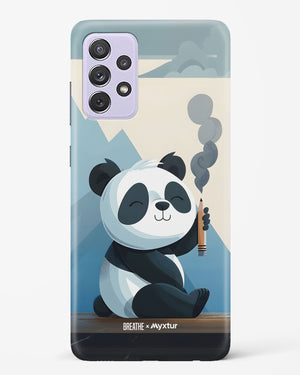 Pencil Panda Pal [BREATHE] Hard Case Phone Cover (Samsung)