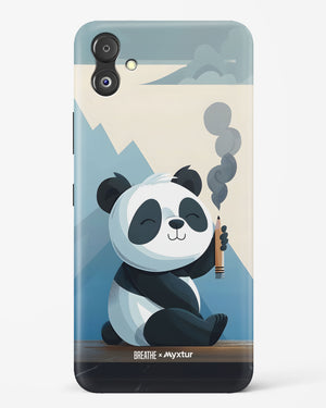 Pencil Panda Pal [BREATHE] Hard Case Phone Cover (Samsung)