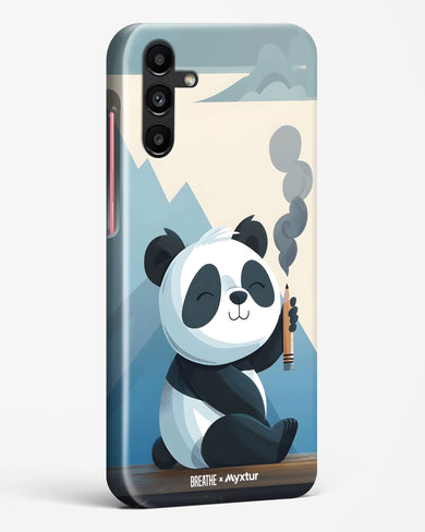 Pencil Panda Pal [BREATHE] Hard Case Phone Cover (Samsung)