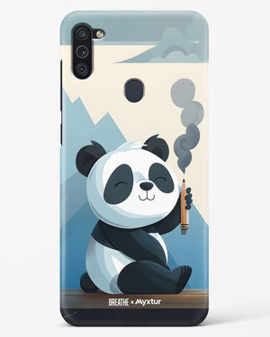 Pencil Panda Pal [BREATHE] Hard Case Phone Cover (Samsung)