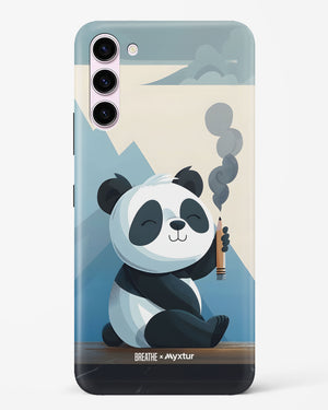 Pencil Panda Pal [BREATHE] Hard Case Phone Cover (Samsung)