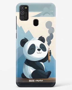 Pencil Panda Pal [BREATHE] Hard Case Phone Cover (Samsung)