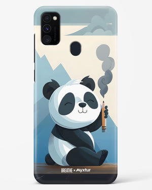 Pencil Panda Pal [BREATHE] Hard Case Phone Cover (Samsung)