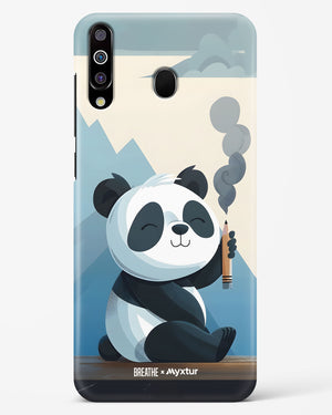 Pencil Panda Pal [BREATHE] Hard Case Phone Cover (Samsung)