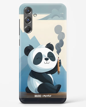 Pencil Panda Pal [BREATHE] Hard Case Phone Cover (Samsung)