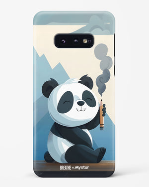 Pencil Panda Pal [BREATHE] Hard Case Phone Cover (Samsung)