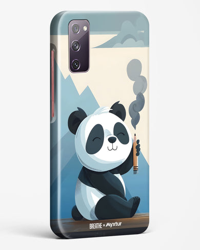 Pencil Panda Pal [BREATHE] Hard Case Phone Cover (Samsung)