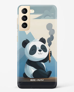 Pencil Panda Pal [BREATHE] Hard Case Phone Cover (Samsung)