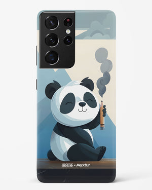 Pencil Panda Pal [BREATHE] Hard Case Phone Cover (Samsung)