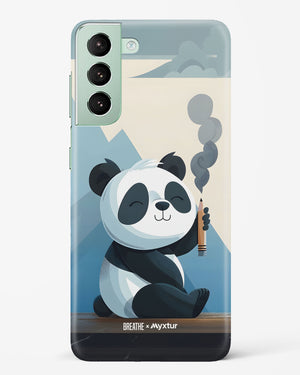 Pencil Panda Pal [BREATHE] Hard Case Phone Cover (Samsung)