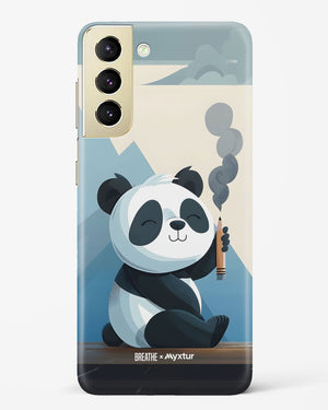 Pencil Panda Pal [BREATHE] Hard Case Phone Cover (Samsung)