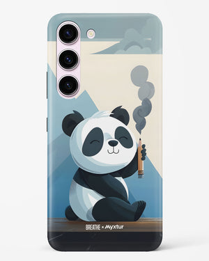 Pencil Panda Pal [BREATHE] Hard Case Phone Cover (Samsung)