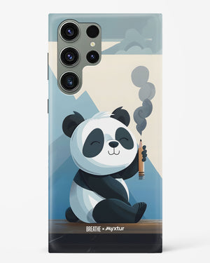 Pencil Panda Pal [BREATHE] Hard Case Phone Cover (Samsung)