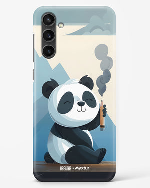 Pencil Panda Pal [BREATHE] Hard Case Phone Cover (Samsung)