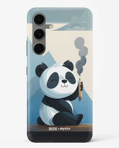 Pencil Panda Pal [BREATHE] Hard Case Phone Cover (Samsung)