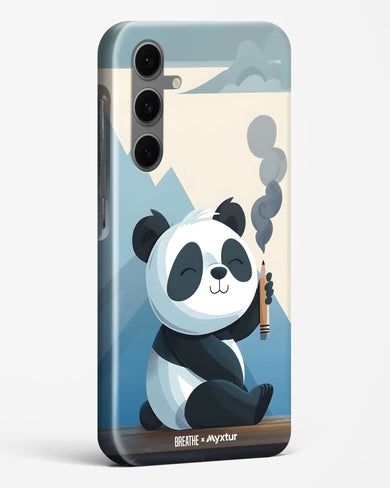 Pencil Panda Pal [BREATHE] Hard Case Phone Cover (Samsung)