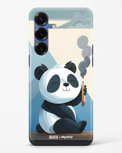 Pencil Panda Pal [BREATHE] Hard Case Phone Cover (Samsung)