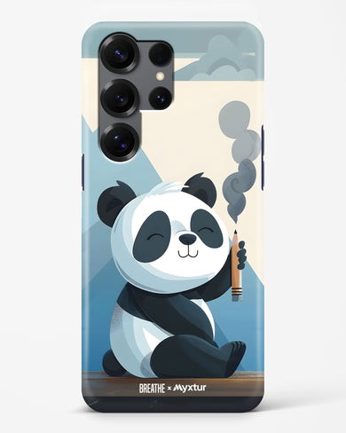 Pencil Panda Pal [BREATHE] Hard Case Phone Cover (Samsung)