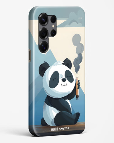 Pencil Panda Pal [BREATHE] Hard Case Phone Cover (Samsung)