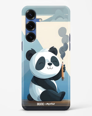 Pencil Panda Pal [BREATHE] Hard Case Phone Cover (Samsung)