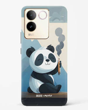 Pencil Panda Pal [BREATHE] Hard Case Phone Cover (Vivo)