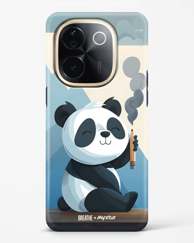 Pencil Panda Pal [BREATHE] Hard Case Phone Cover (Vivo)