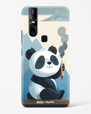 Pencil Panda Pal [BREATHE] Hard Case Phone Cover (Vivo)