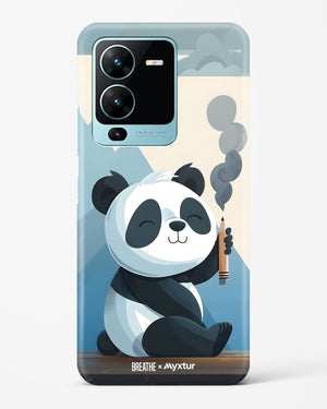 Pencil Panda Pal [BREATHE] Hard Case Phone Cover (Vivo)