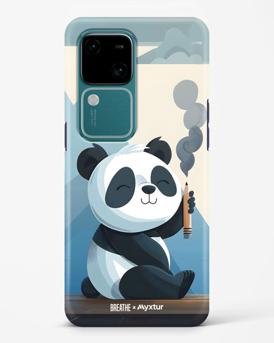 Pencil Panda Pal [BREATHE] Hard Case Phone Cover (Vivo)