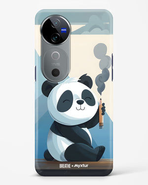 Pencil Panda Pal [BREATHE] Hard Case Phone Cover (Vivo)