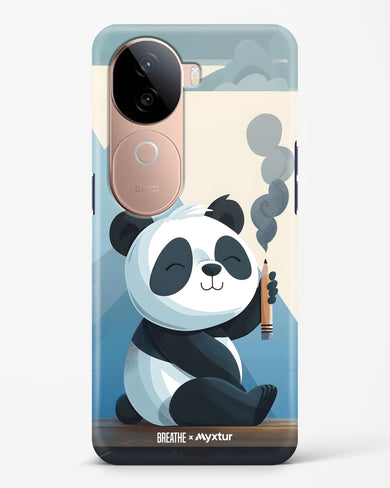 Pencil Panda Pal [BREATHE] Hard Case Phone Cover (Vivo)