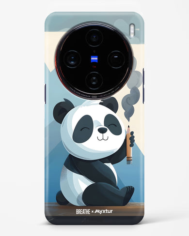 Pencil Panda Pal [BREATHE] Hard Case Phone Cover (Vivo)
