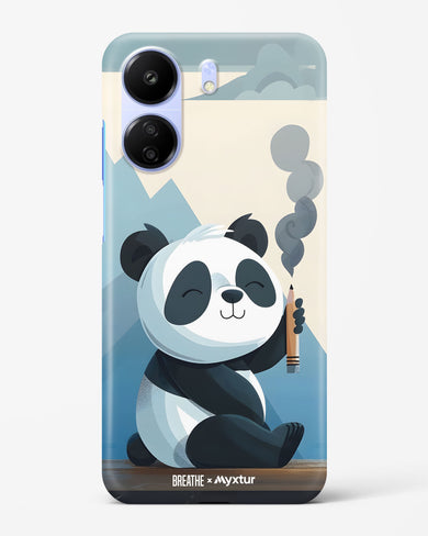 Pencil Panda Pal [BREATHE] Hard Case Phone Cover (Xiaomi)