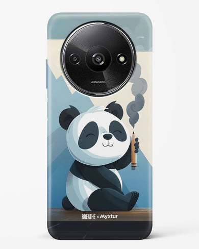 Pencil Panda Pal [BREATHE] Hard Case Phone Cover (Xiaomi)