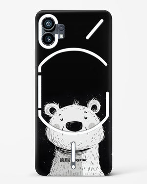 Polar Bear [BREATHE] Hard Case Phone Cover (Nothing)