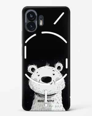 Polar Bear [BREATHE] Hard Case Phone Cover (Nothing)