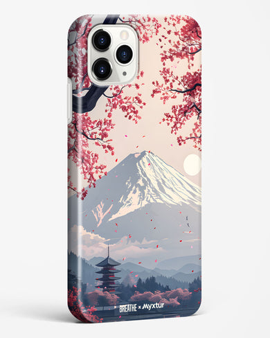 Slopes of Fuji [BREATHE] Hard Case Phone Cover (Apple)