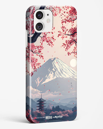 Slopes of Fuji [BREATHE] Hard Case Phone Cover (Apple)