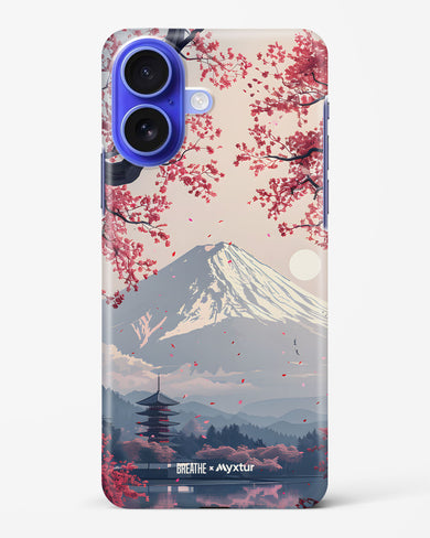 Slopes of Fuji [BREATHE] Hard Case Phone Cover (Apple)