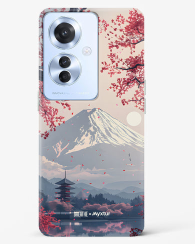Slopes of Fuji [BREATHE] Hard Case Phone Cover (Oppo)