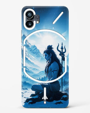 Meditating on Kailash Hard Case Phone Cover (Nothing)