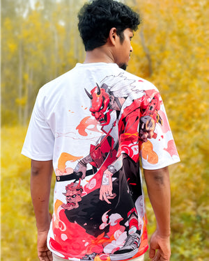 Samurai Devil Oversized-T-Shirt