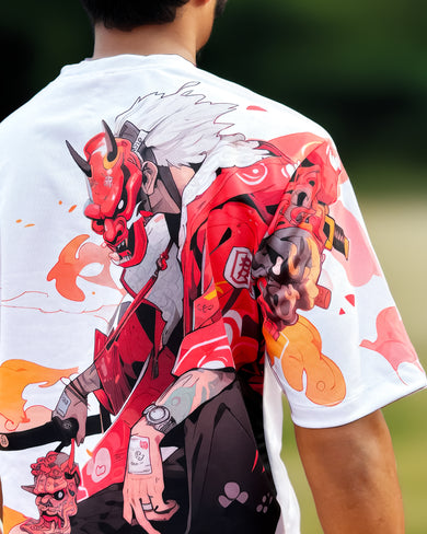 Samurai Devil Oversized-T-Shirt