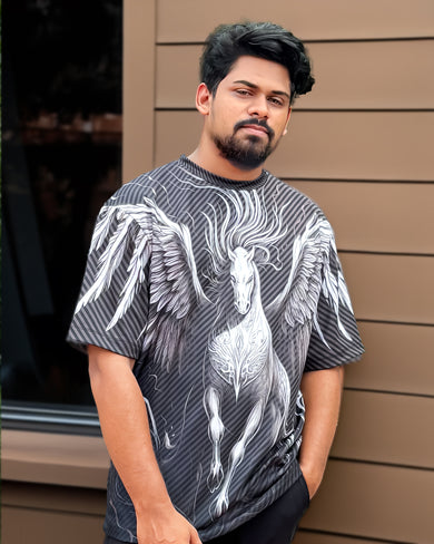 Pegasus Unleashed Oversized-T-Shirt